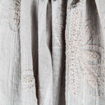 Bambula Poliéster Bordado Cinza - Ribes y Casals