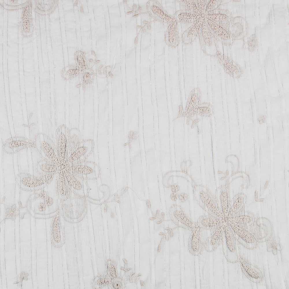 Bambula Poliéster Bordado Cinza - Ribes y Casals