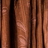 Bambula Poliester Bordado Lurex Marrón - Ribes y Casals