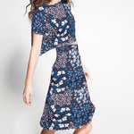 Bambula Cetim Floral Azul - Ribes y Casals