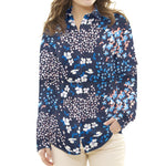 Bambula Cetim Floral Azul - Ribes y Casals