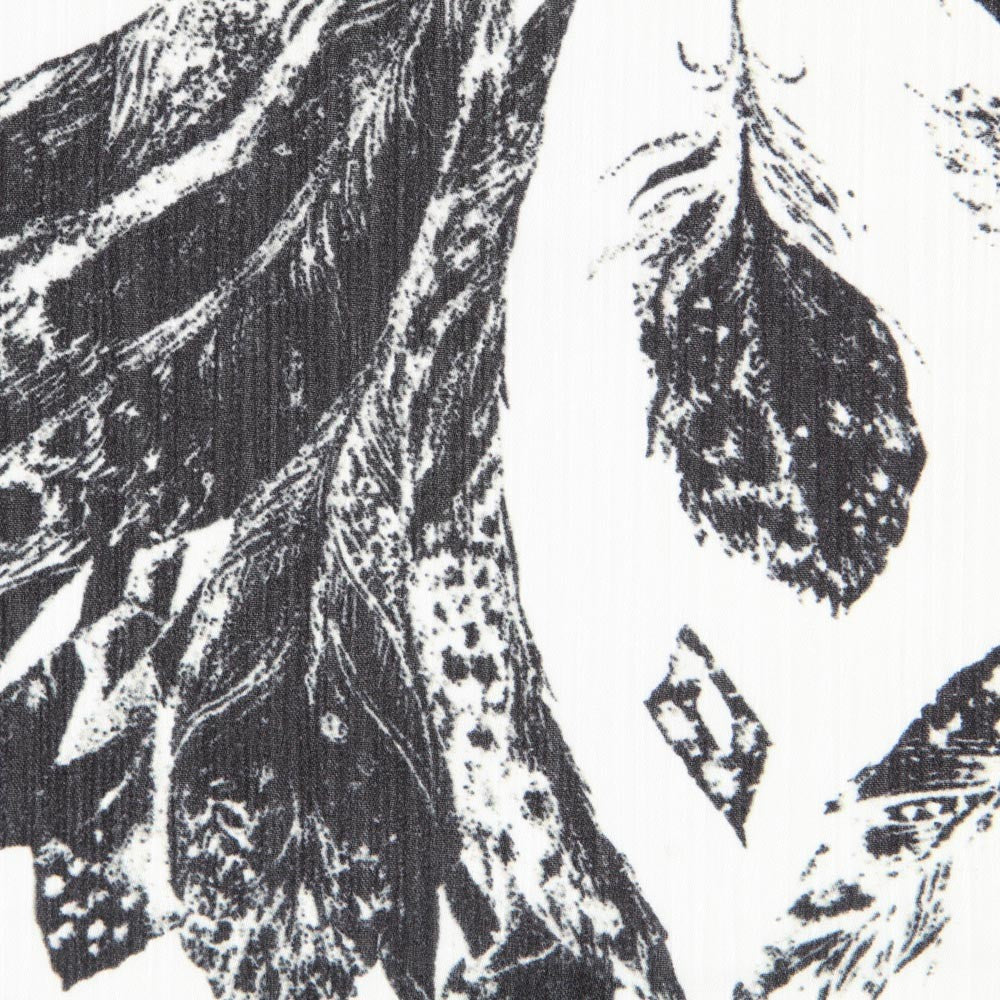 Bambula Cetim Floral Preto - Ribes y Casals