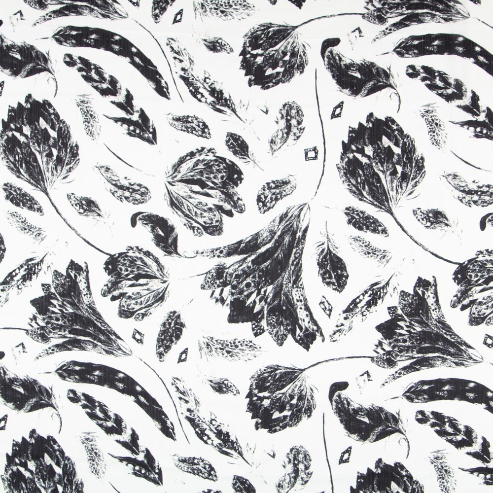 Bambula Cetim Floral Preto - Ribes y Casals