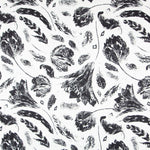 Bambula Cetim Floral Preto - Ribes y Casals