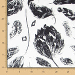 Bambula Cetim Floral Preto - Ribes y Casals