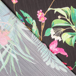 Bambula Cetim Tropical Preto - Ribes y Casals