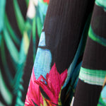 Bambula Cetim Tropical Preto - Ribes y Casals