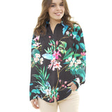 Bambula Cetim Tropical Preto - Ribes y Casals