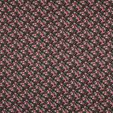 Viscose Faixas Florais Preta - Ribes y Casals