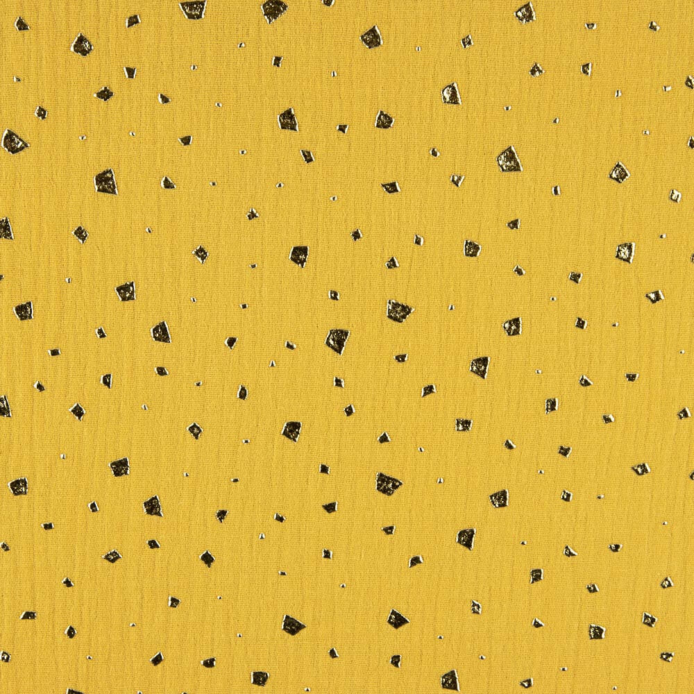 Musselina Algodão Manchado Lurex Albero - Ribes y Casals