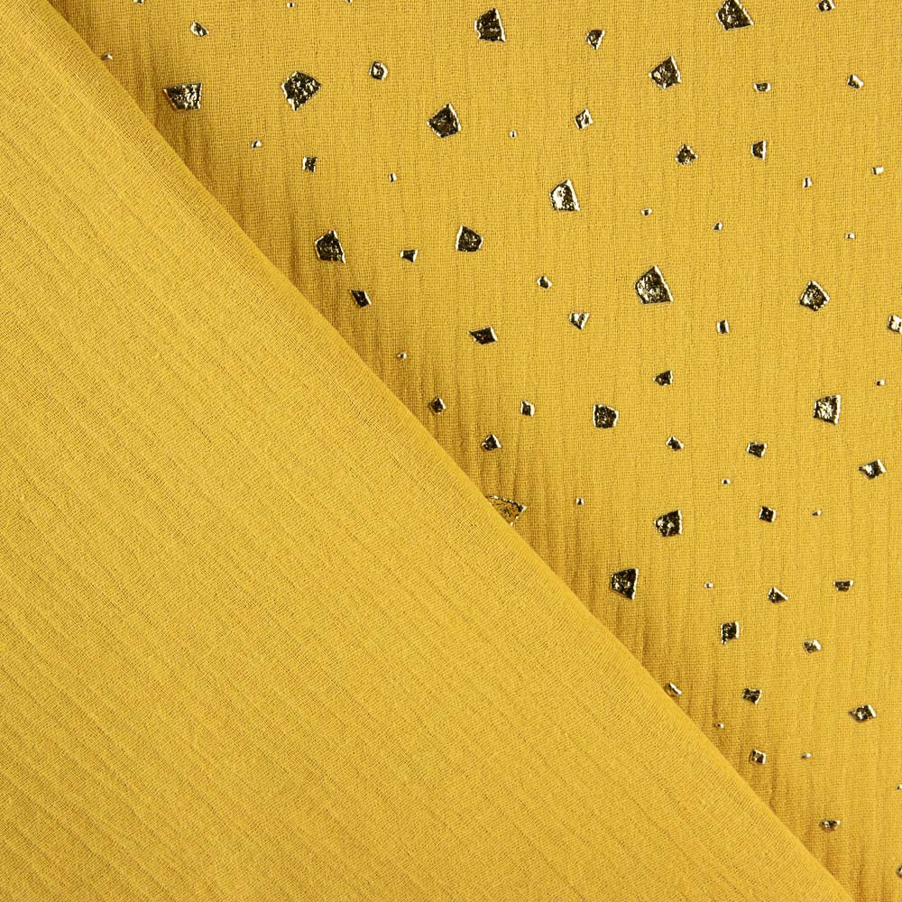 Musselina Algodão Manchado Lurex Albero - Ribes y Casals