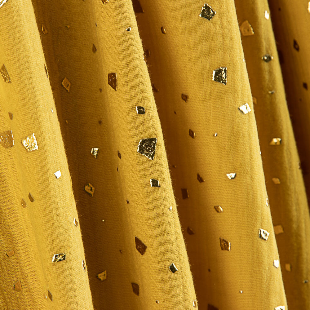 Musselina Algodão Manchado Lurex Albero - Ribes y Casals