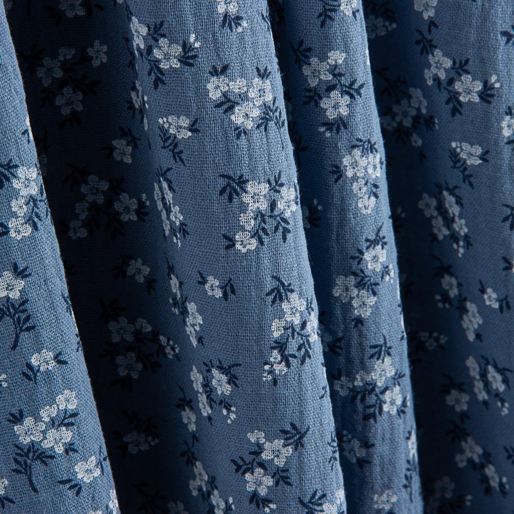 Bambula Algodão Bouquet Marinho - Ribes y Casals