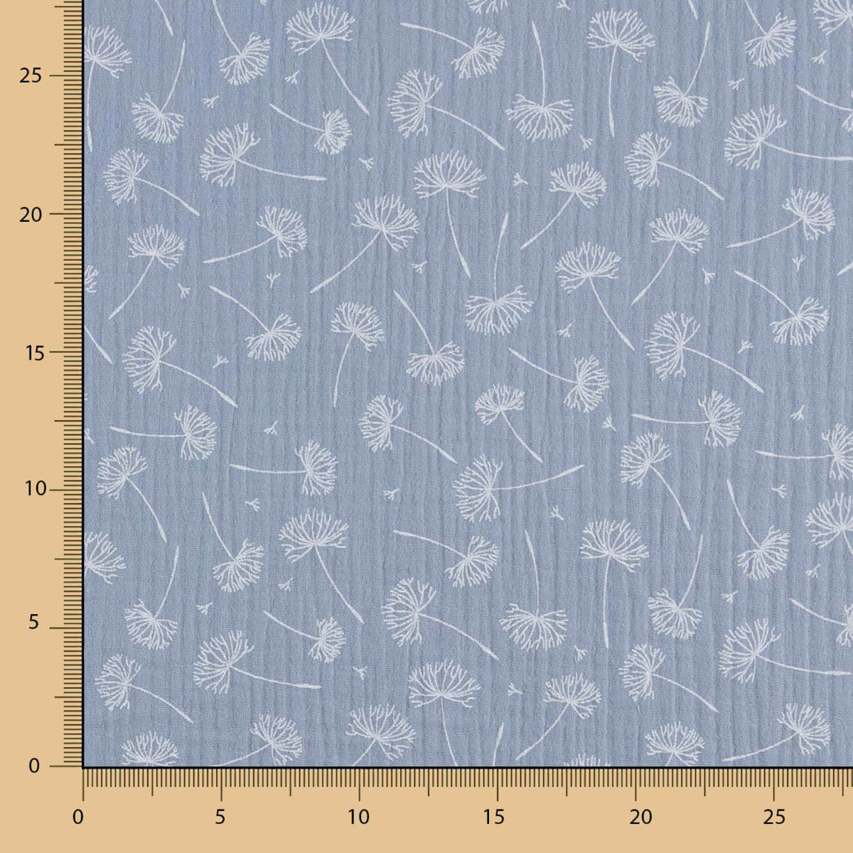 Bambula Algodão Dente De Leão Azul Médio - Ribes y Casals