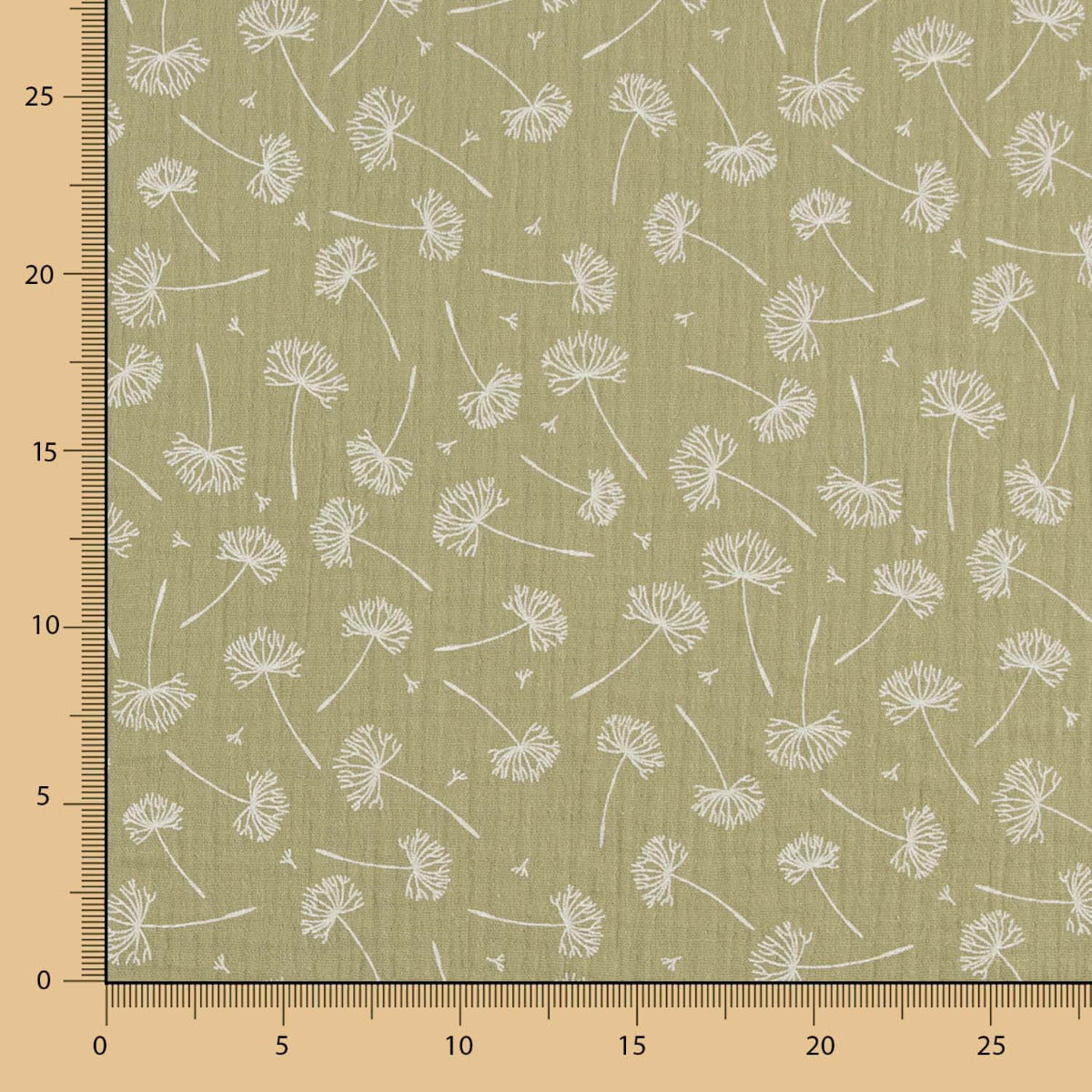 Bambula Algodão Dente De Leão Verde Caça - Ribes y Casals