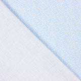 Bambula  Algodão Estampado Pontilhado Azul Claro - Ribes y Casals