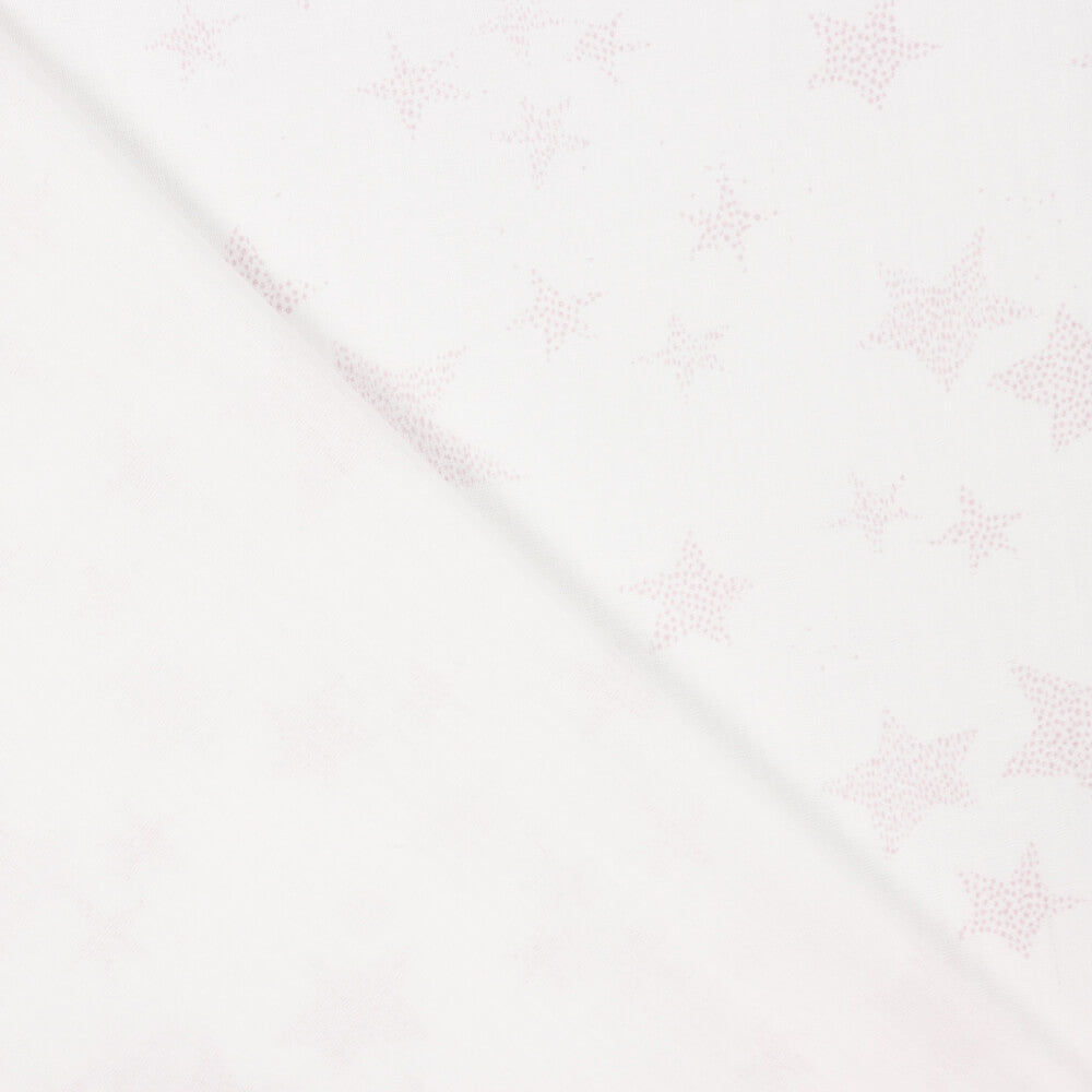 Bambula Rosa De Algodão Estampado Com Várias Estrelas - Ribes y Casals