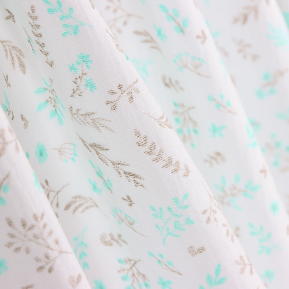 Bambula  Algodão Estampado Com Galhos De Limão - Ribes y Casals
