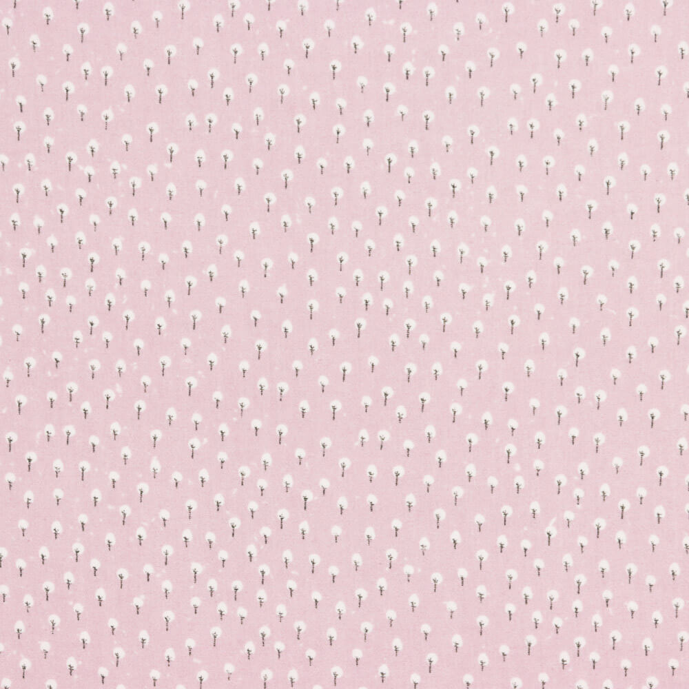 Maquiagem Rosa Com Estampa De Árvores De Algodão Bambula - Ribes y Casals