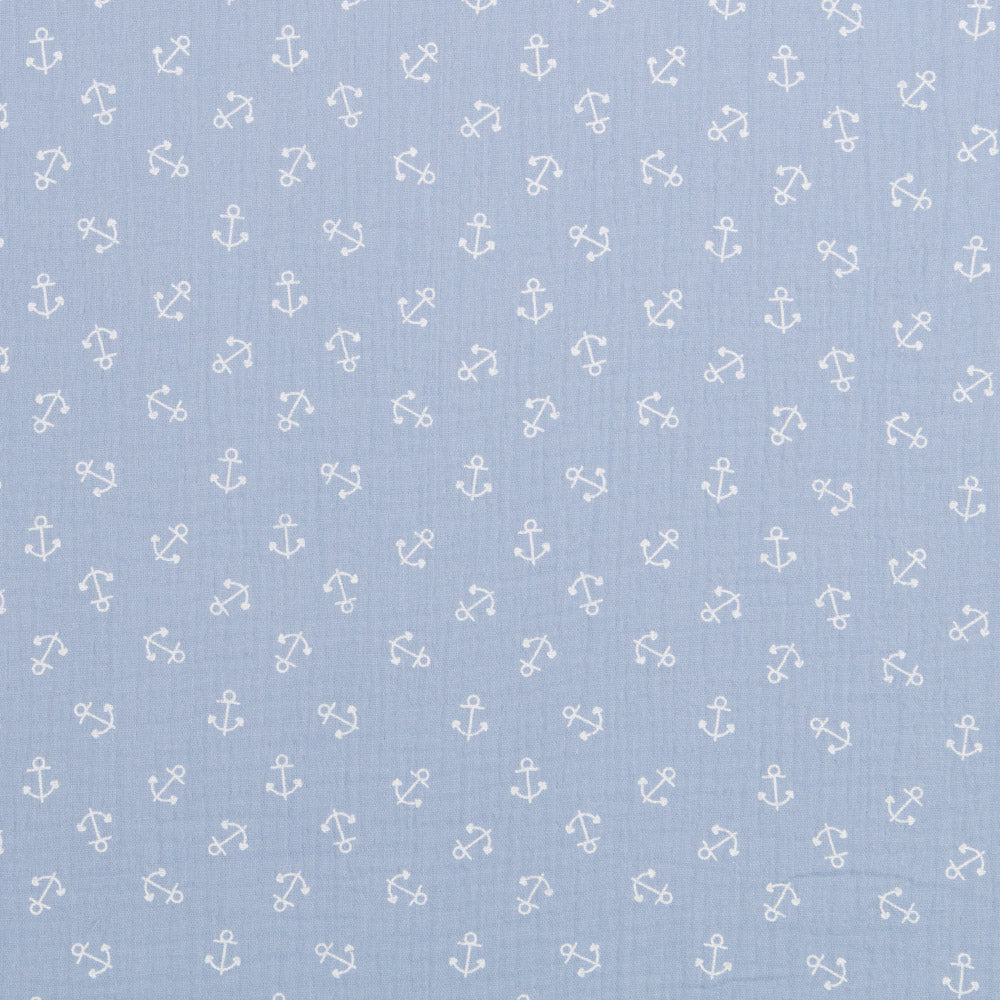 Bambula Algodão Marinheiro Azul Claro - Ribes y Casals