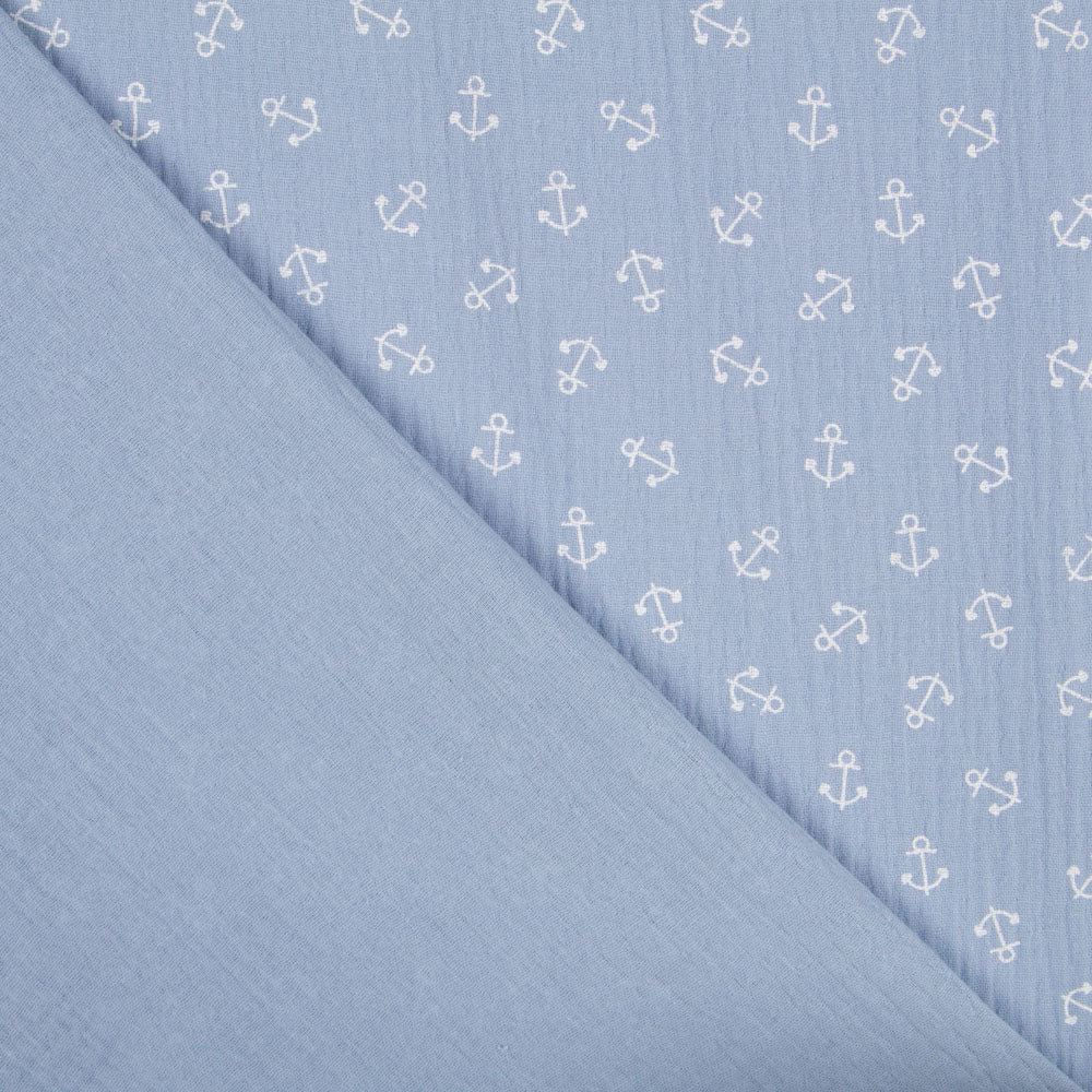 Bambula Algodão Marinheiro Azul Claro - Ribes y Casals