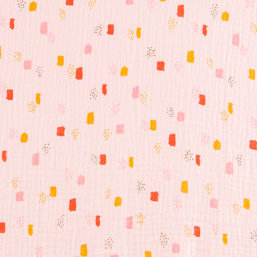 Bambula Algodón Moteado Rosa - Ribes y Casals