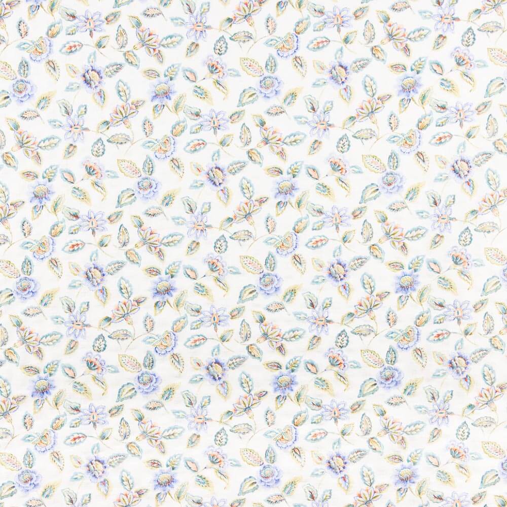 Bambula Algodão Flores Lilás - Ribes y Casals