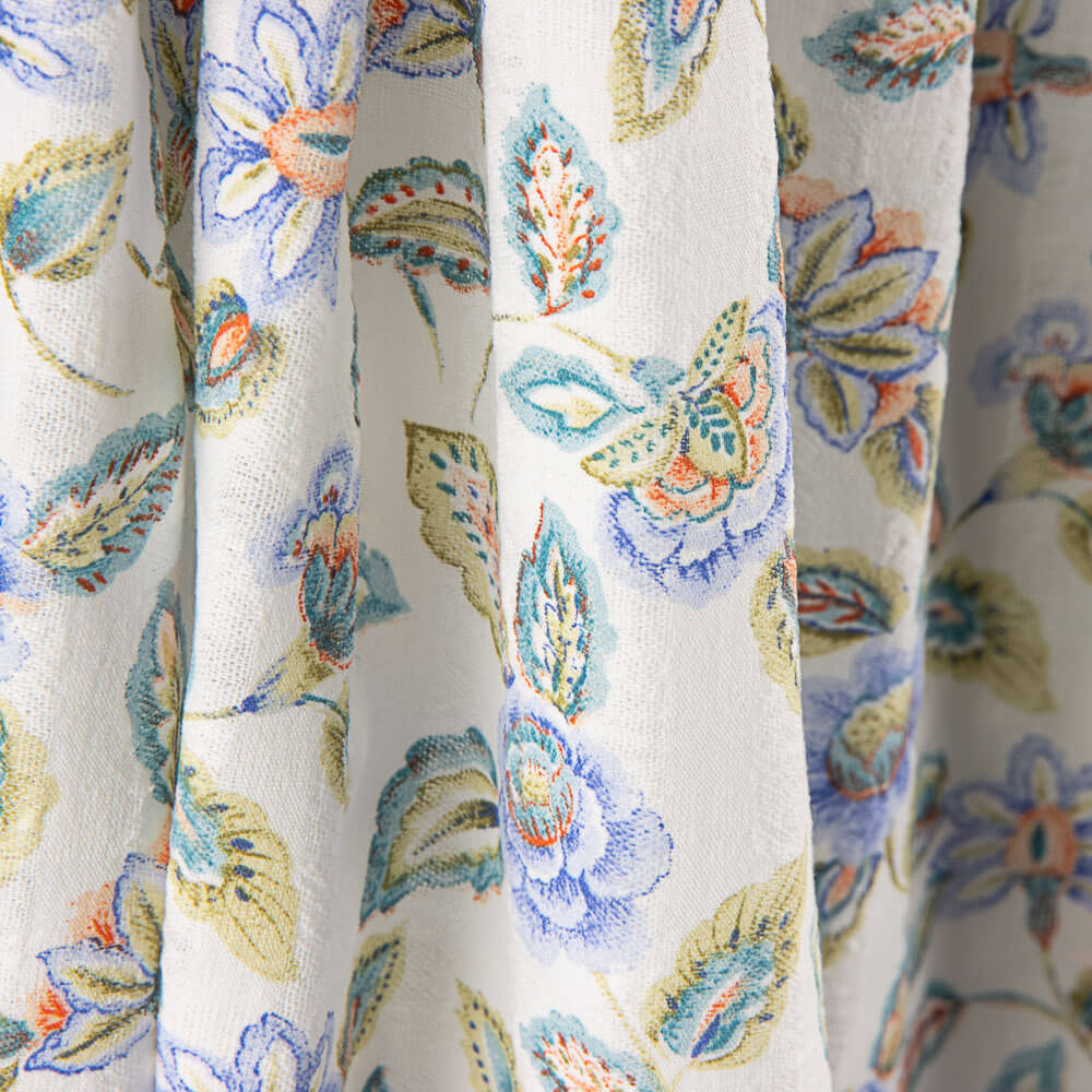 Bambula Algodão Flores Lilás - Ribes y Casals