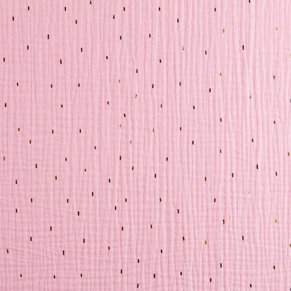 Bambula Algodão Rain Rosa Pálido - Ribes y Casals