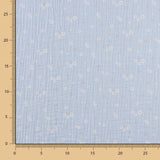 Musselina Algodão Azul Claro Margaridas - Ribes y Casals