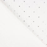 Musselina Algodão Estrelas Lurex Branco - Ribes y Casals