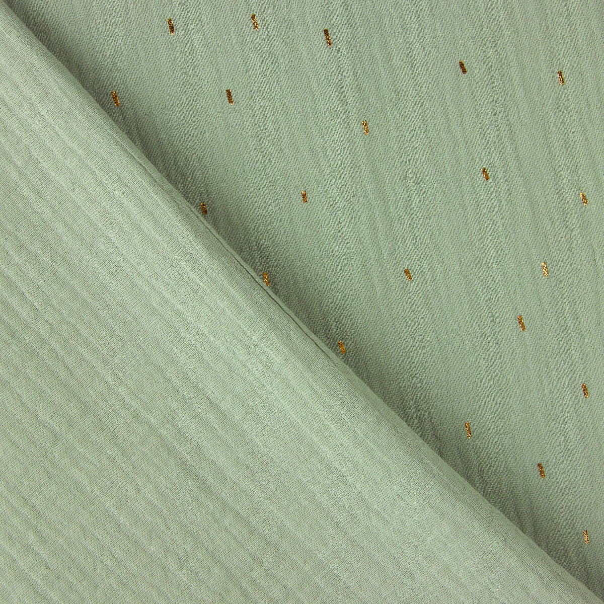 Bambula Dupla Gaze Verde com Lúrex - Ribes y Casals