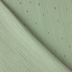 Bambula Dupla Gaze Verde com Lúrex - Ribes y Casals