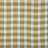 Dupla Gaze Vichy Reversível Verde-Ocre - Ribes y Casals