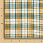 Dupla Gaze Vichy Reversível Verde-Ocre - Ribes y Casals