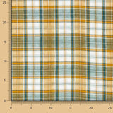 Dupla Gaze Vichy Reversível Verde-Ocre - Ribes y Casals