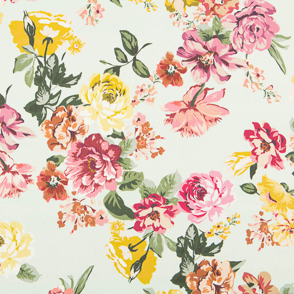 Bambula Flores Retro Verde Água - Ribes y Casals