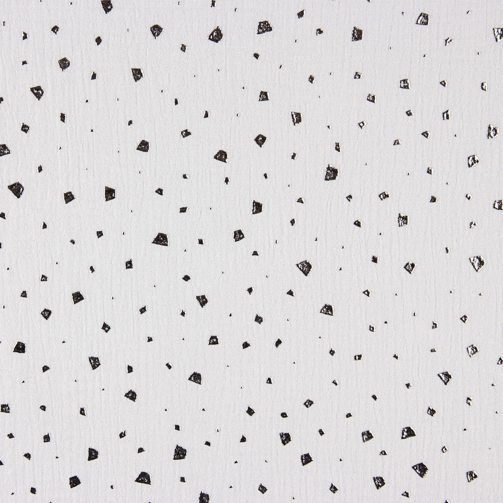 Musselina Algodão Manchado Lurex Cinza Claro - Ribes y Casals