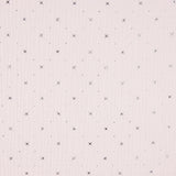 Musselina Algodão Estrelas Lurex Rosa - Ribes y Casals