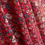Bambula Viscose Floral Morango - Ribes y Casals