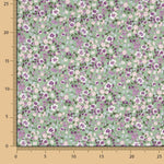 Bambula Viscose Floral Hortelã - Ribes y Casals