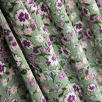 Bambula Viscose Floral Hortelã - Ribes y Casals