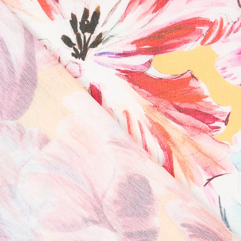 Bambula Viscose Maxi Flor Amarelo - Ribes y Casals