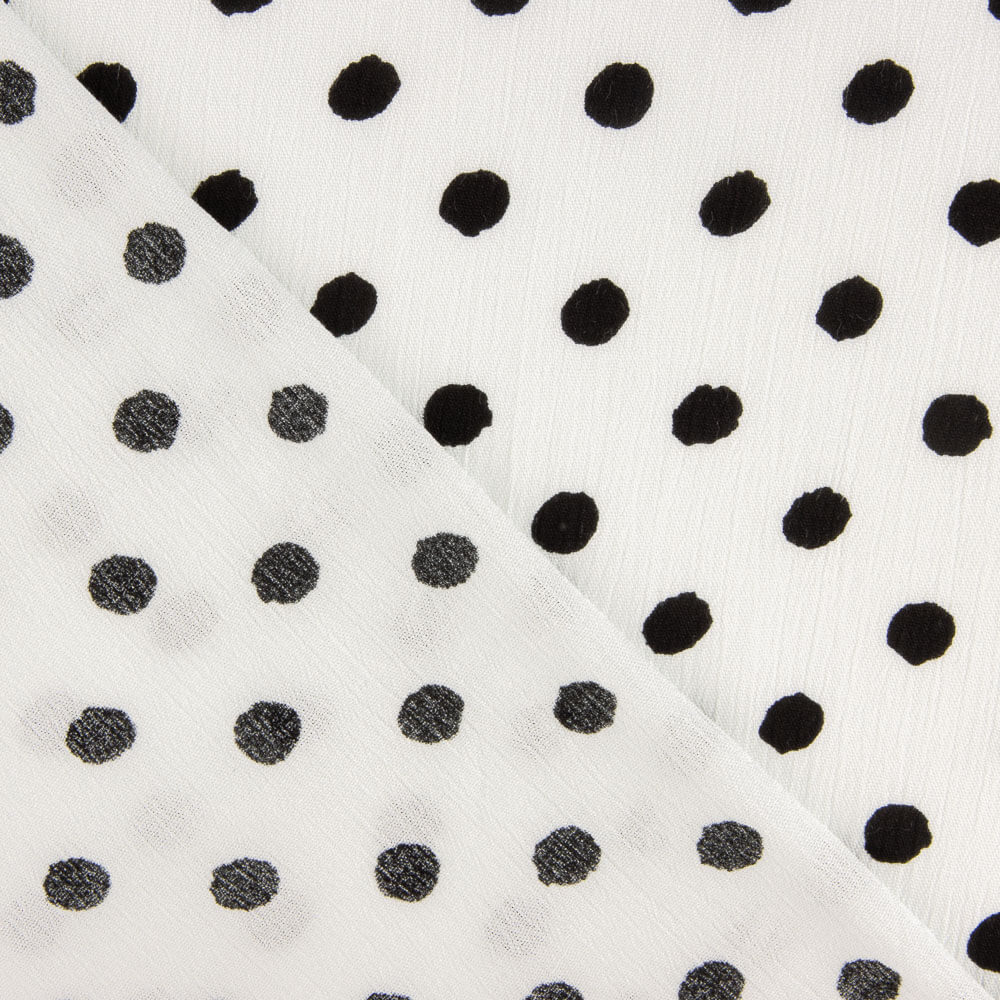 Bambula Viscose Mosqueado Branco - Ribes y Casals