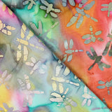 Popeline de Algodão Flor Tie Dye - Ribes y Casals