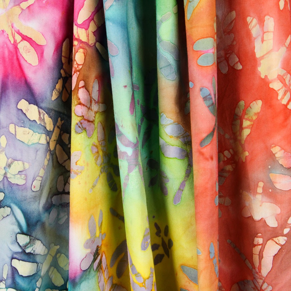 Popeline de Algodão Flor Tie Dye - Ribes y Casals