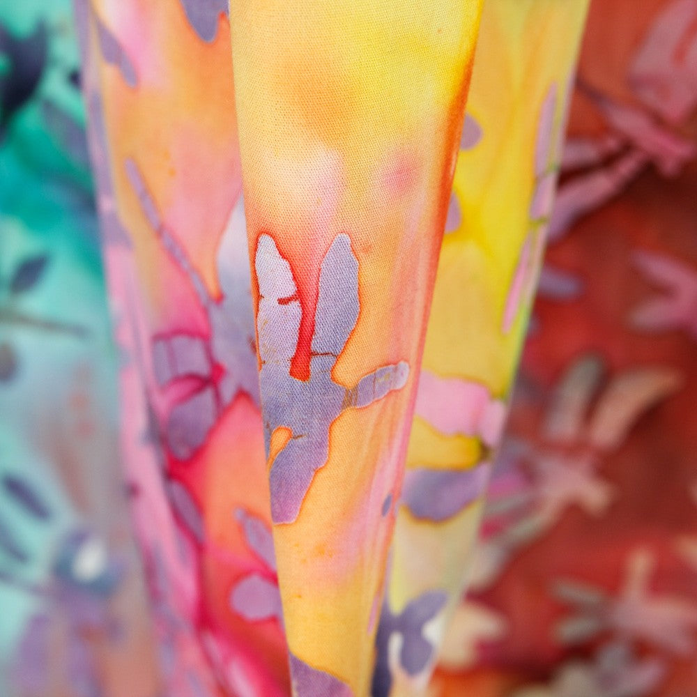 Popeline de Algodão Flor Tie Dye - Ribes y Casals