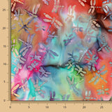 Popeline de Algodão Flor Tie Dye - Ribes y Casals