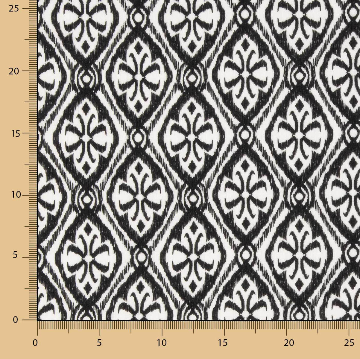 Bambula Viscose Batik Preto - Ribes y Casals