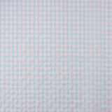 Algodão misturado com seersucker Vichy – Azul suave e rosa - Ribes y Casals